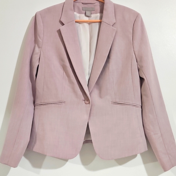 H&M Jackets & Blazers - H&M Light Pink Women's Suit Jacket